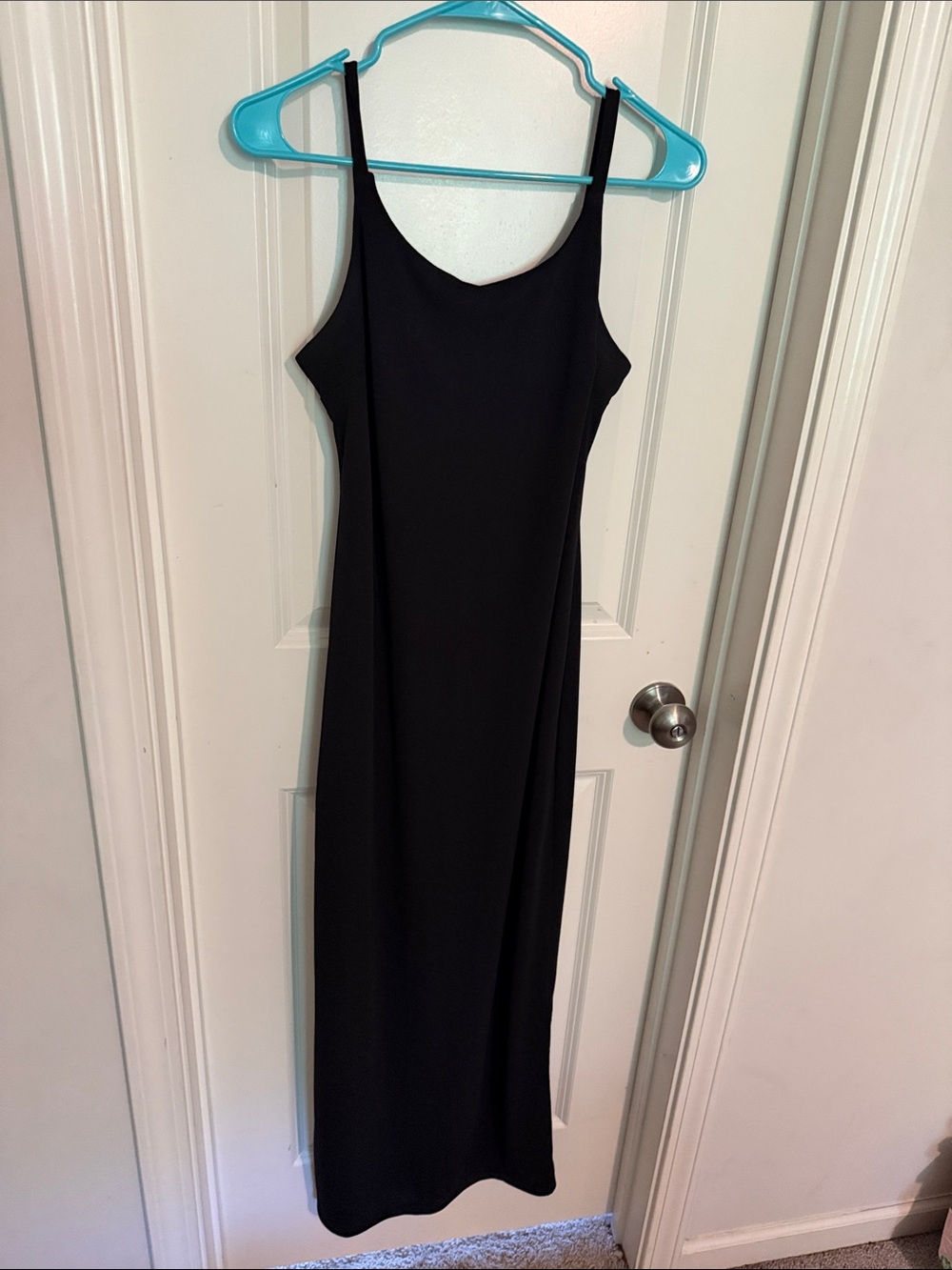 Merona Black Maxi Slip Dress with Spaghetti Straps